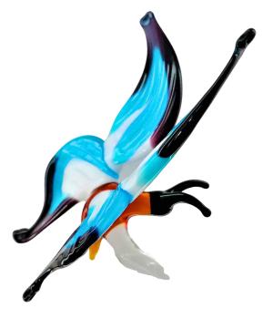 Preview: höhenverstellbarer Orchideenstab, Schmetterling (weiß-blau-schwarzer Rand) Preview: höhenverstellbarer Orchideenstab, Schmetterling (weiß-blau-schwarzer Rand)